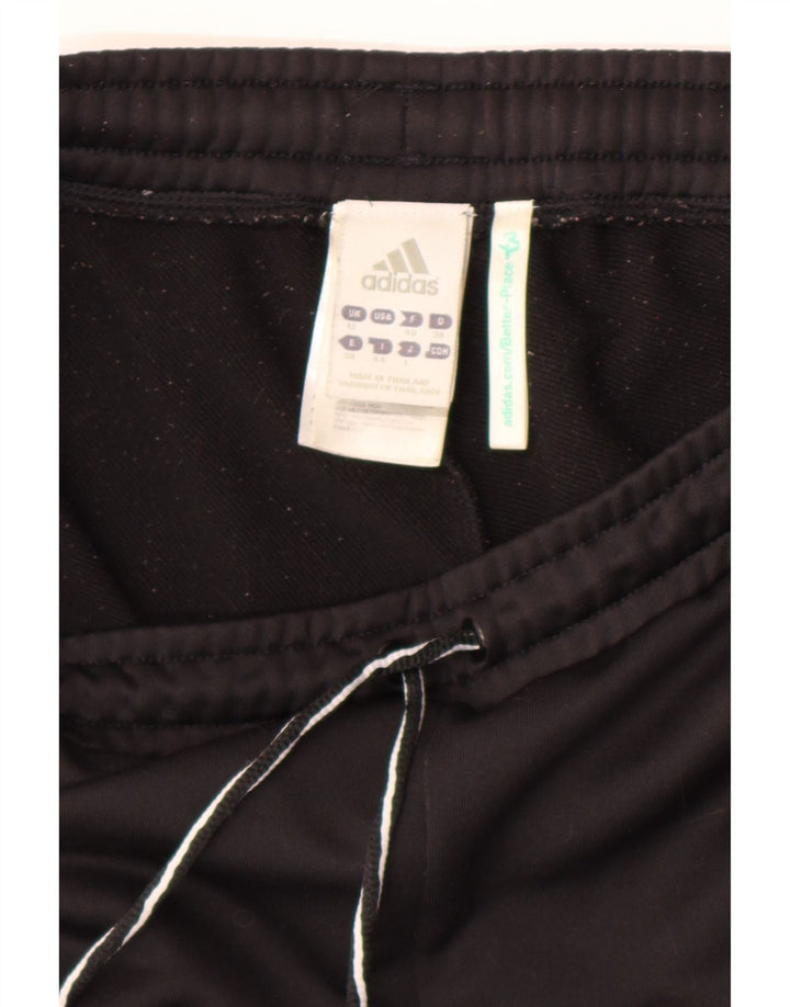 Adidas Pantalones de chándal para mujer UK 12 Medium Negro Poliéster