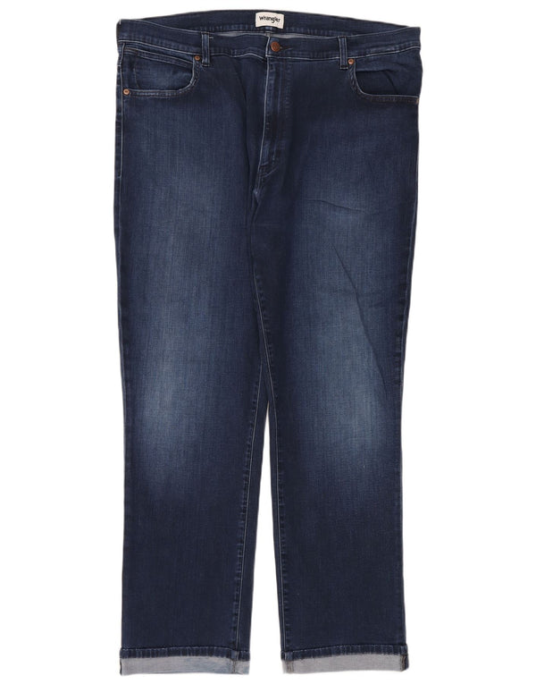 Wrangler Vaqueros rectos Texas para hombre W44 L32 Algodón azul marino