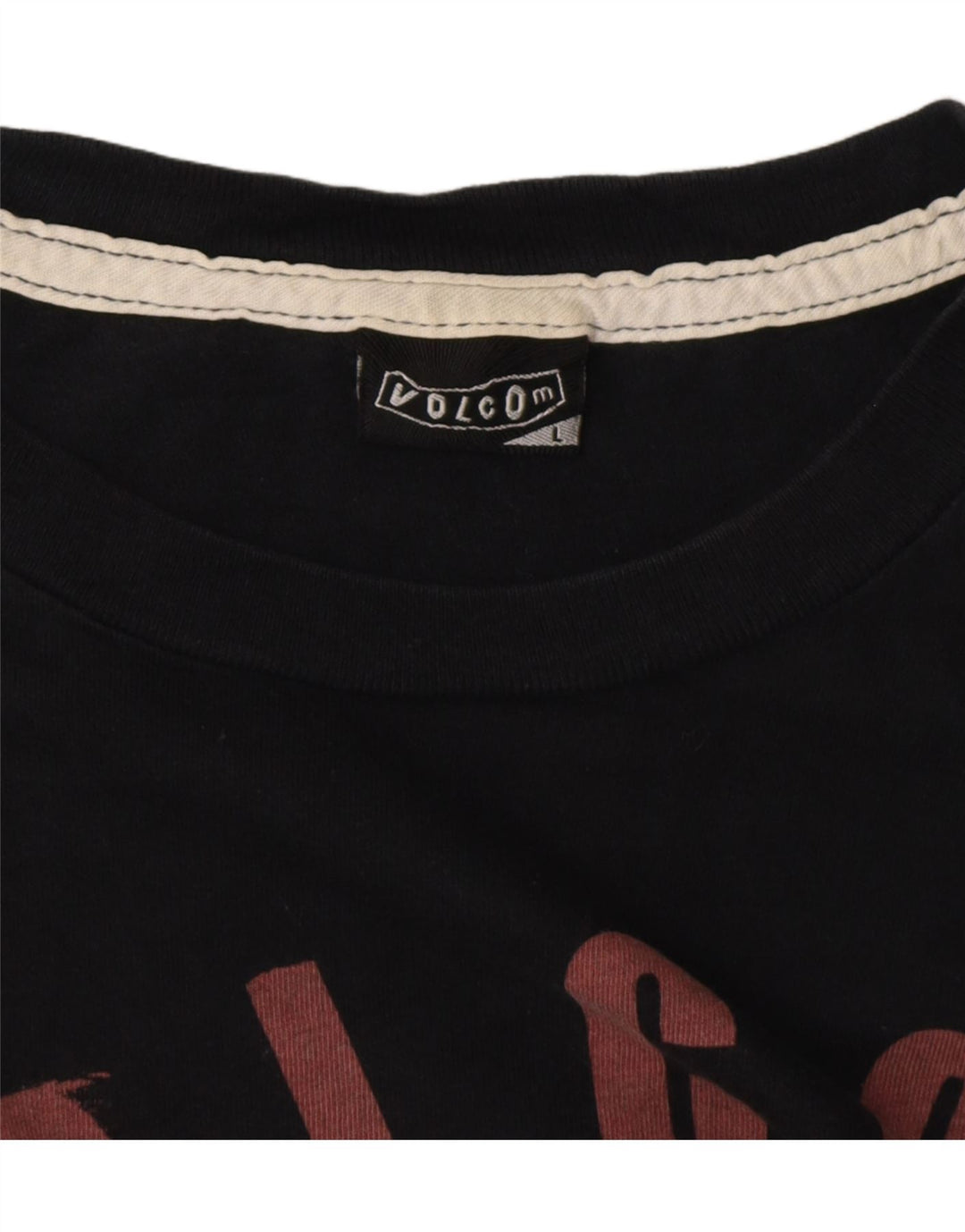 VOLCOM - Camiseta gráfica para hombre, talla grande, color negro