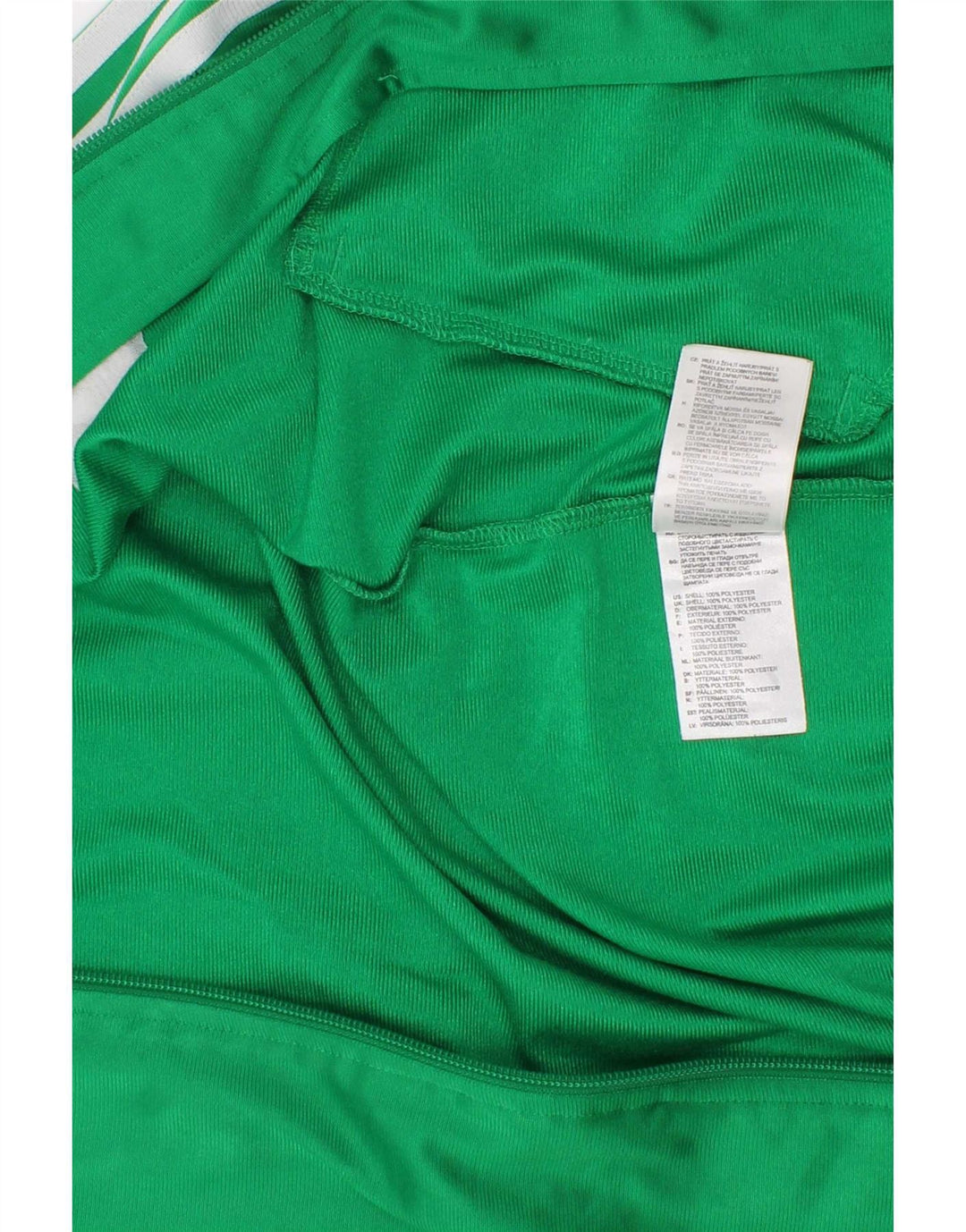 Adidas Boys Graphic Chándal Top Chaqueta 7-8 Años Verde Poliéster