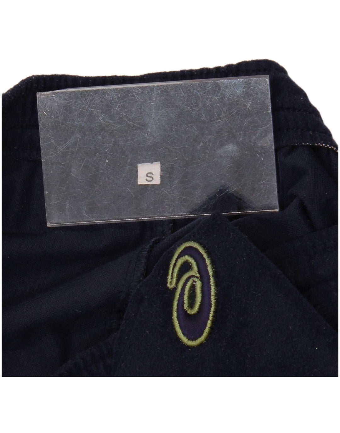 ASICS Pantalones de chándal de terciopelo para hombre pequeño azul marino