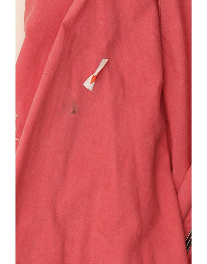 Vintage mujer chaqueta bomber de gran tamaño IT 44 algodón rosa medio