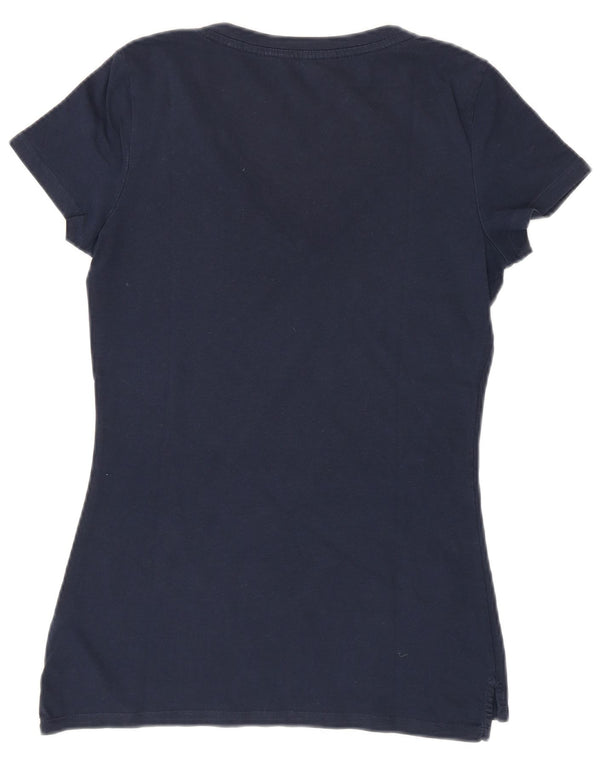 TOMMY HILFIGER Camiseta para mujer Top UK 12 Medium Azul marino Algodón