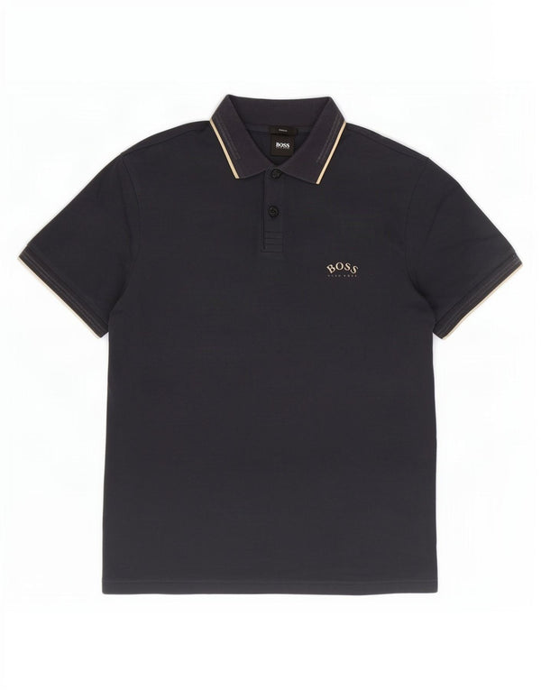 Hugo Boss Hombre Polo Slim Fit Algodón Azul Marino Pequeño