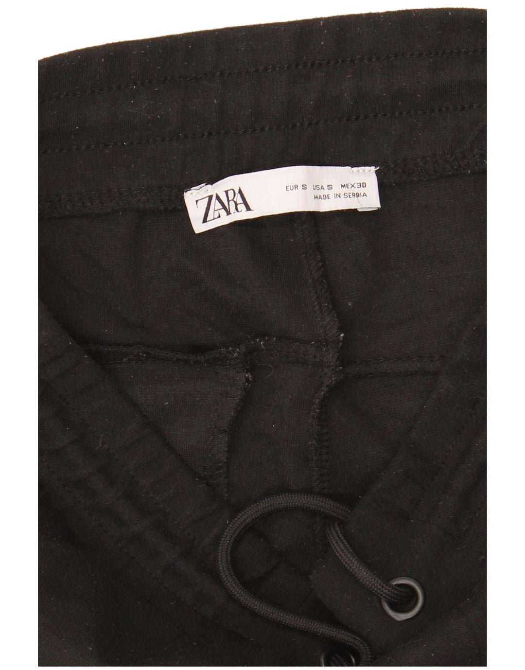 Zara Hombre Pantalones Chándal Joggers Small Negro Poliéster