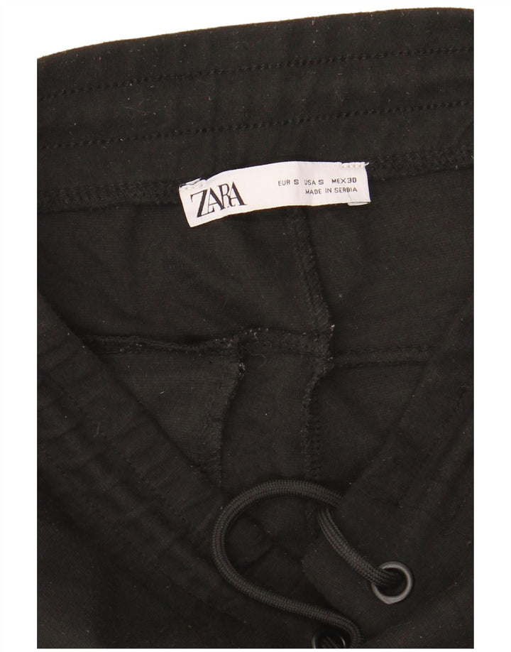 Zara Hombre Pantalones Chándal Joggers Small Negro Poliéster