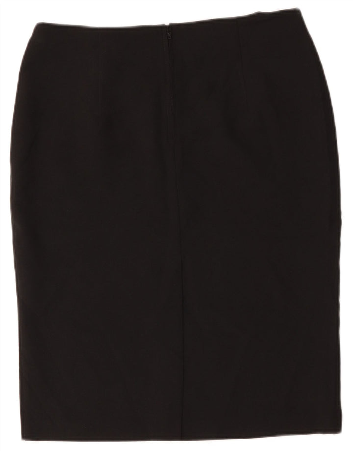 Marks & Spencer Falda lápiz para mujer UK 12 Medium W34 Poliéster negro