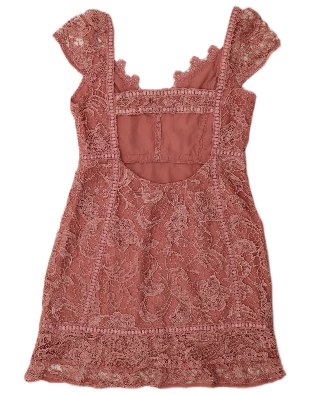 Guess Vestido tubo para mujer UK 42 Poliéster floral rosa medio