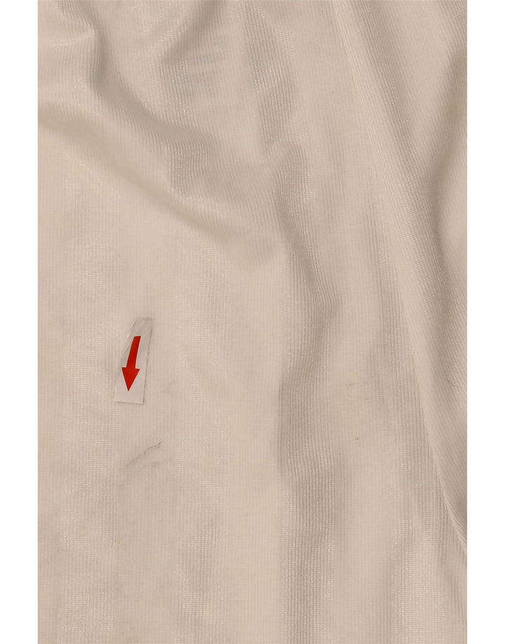 Nike - Pantalones cortos deportivos para hombre, poliéster blanco grande