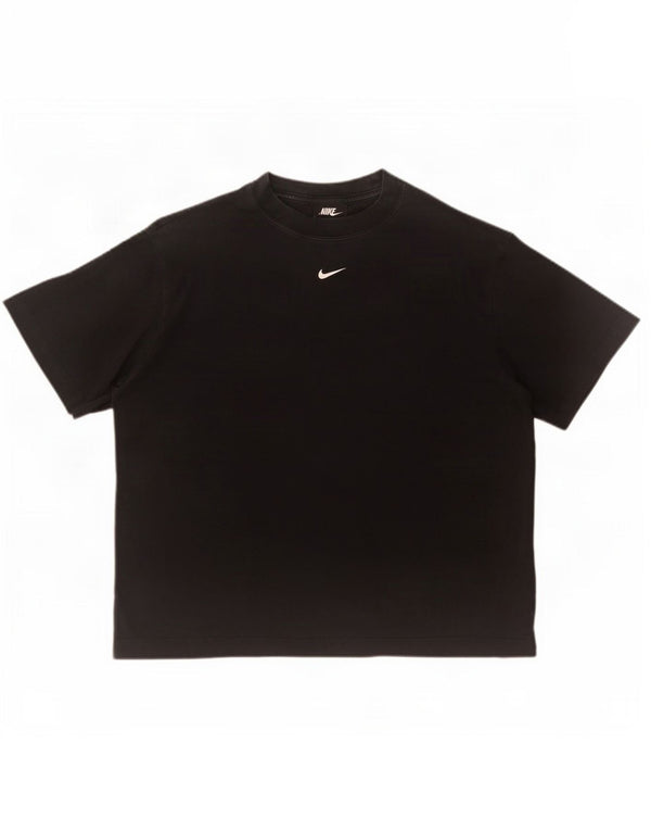 Nike Camiseta extragrande para mujer UK 10 Small Black Cotton