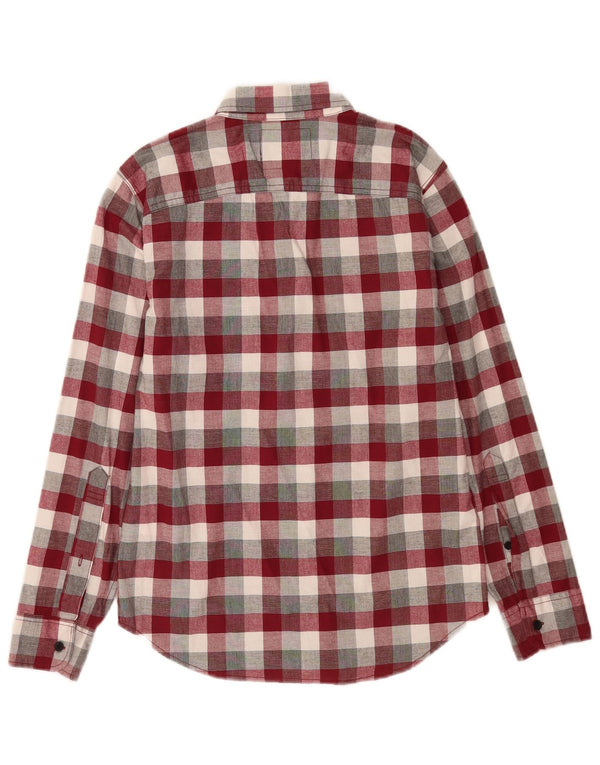 Camisa Hollister Hombre XS Algodón A Cuadros Multicolor