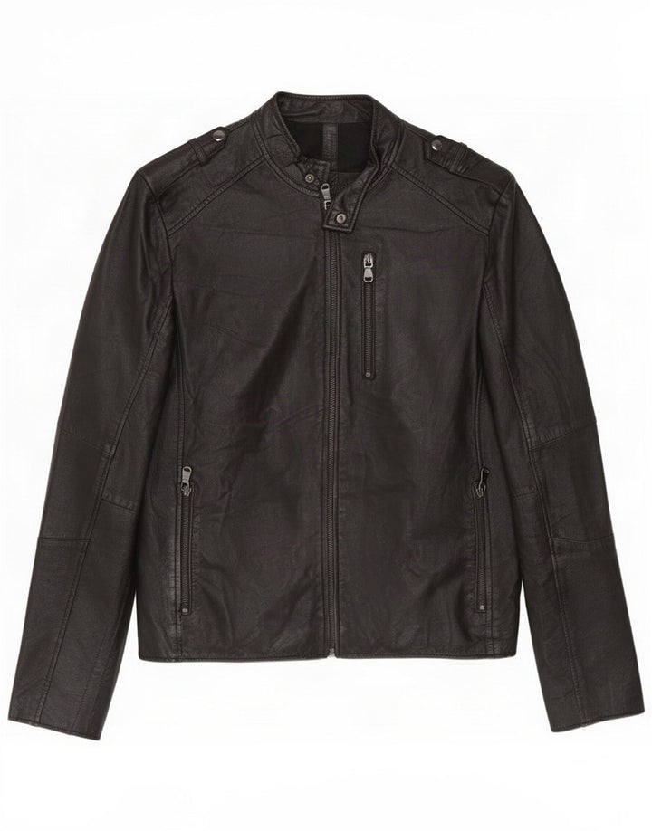 Conbipel Chaqueta motera de cuero para hombre IT 48 Medium Black
