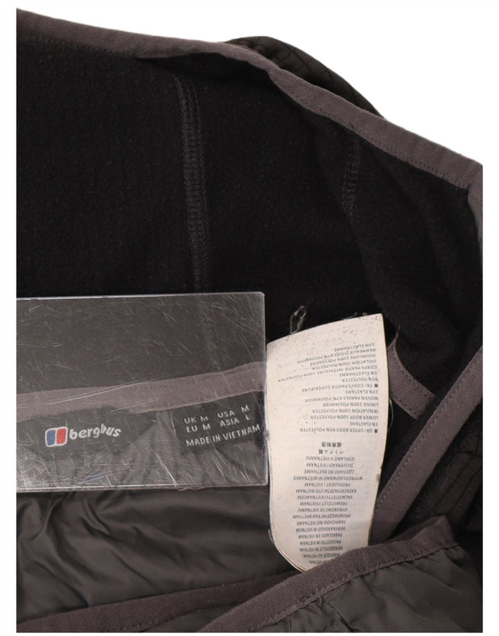 BERGHAUS Chaqueta acolchada con capucha para hombre ES 38 Gris medio Poliéster color block