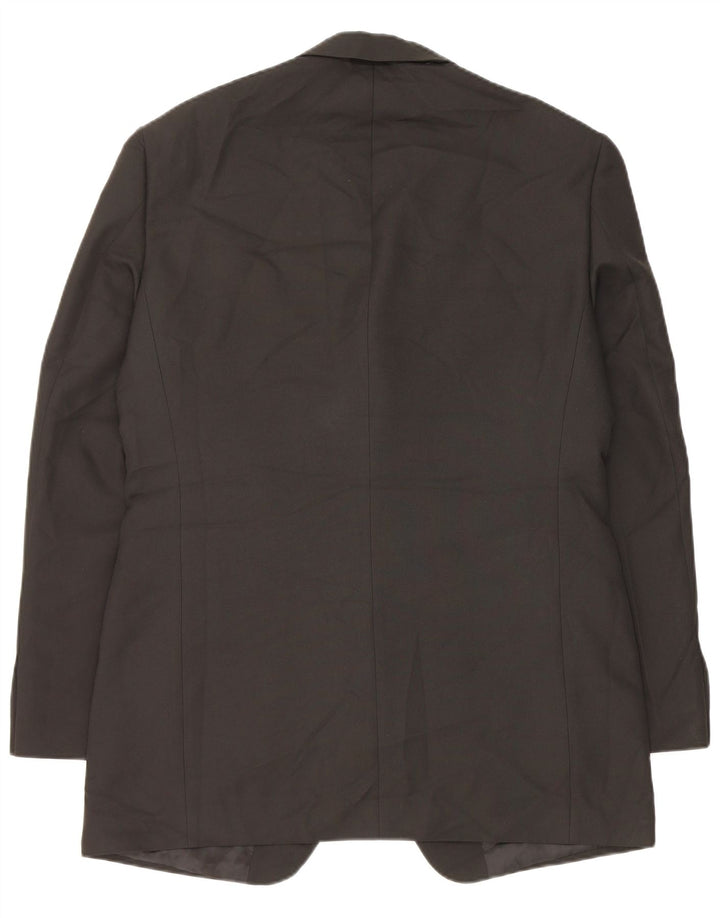 Marks & Spencer Chaqueta tipo blazer larga de 3 botones para hombre UK 40 Medium Black