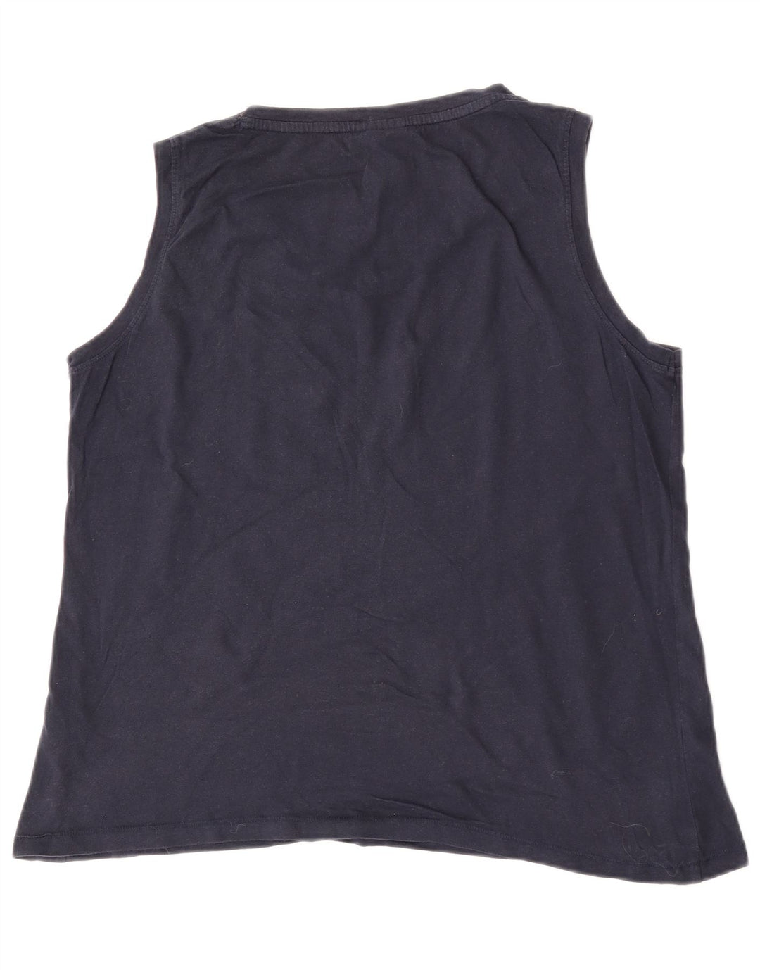 Weird Fish Chaleco para Mujer Top UK 40 Grande Azul Marino Algodón