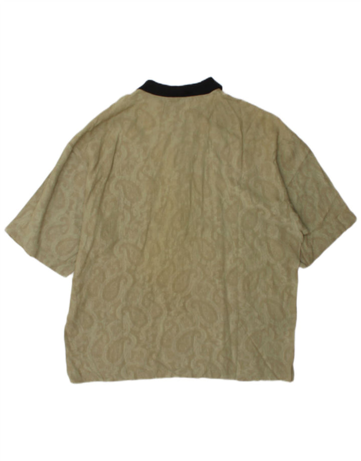 Silenzio Polo Hombre Small Khaki Paisley
