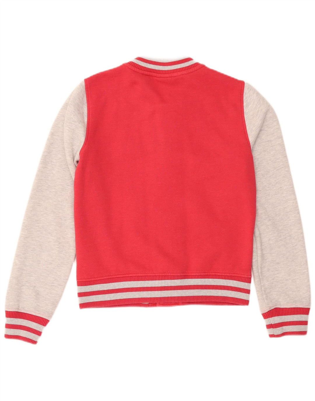Superdry Chaqueta universitaria para mujer UK 40 Small Rojo Colorblock Algodón