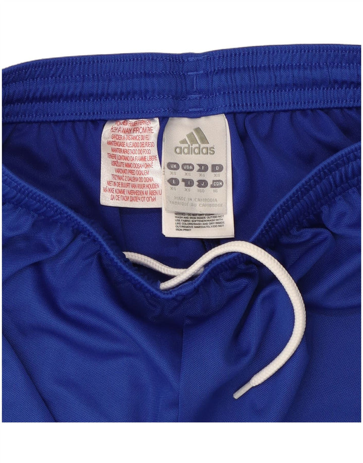 ADIDAS Pantalones cortos deportivos Climalite para mujer UK 6 XS Poliéster azul