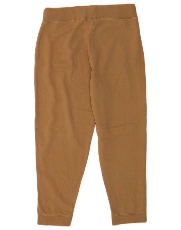 Hugo Boss Mujer Joggers Capri Pantalones UK 46 Grande Algodón Marrón