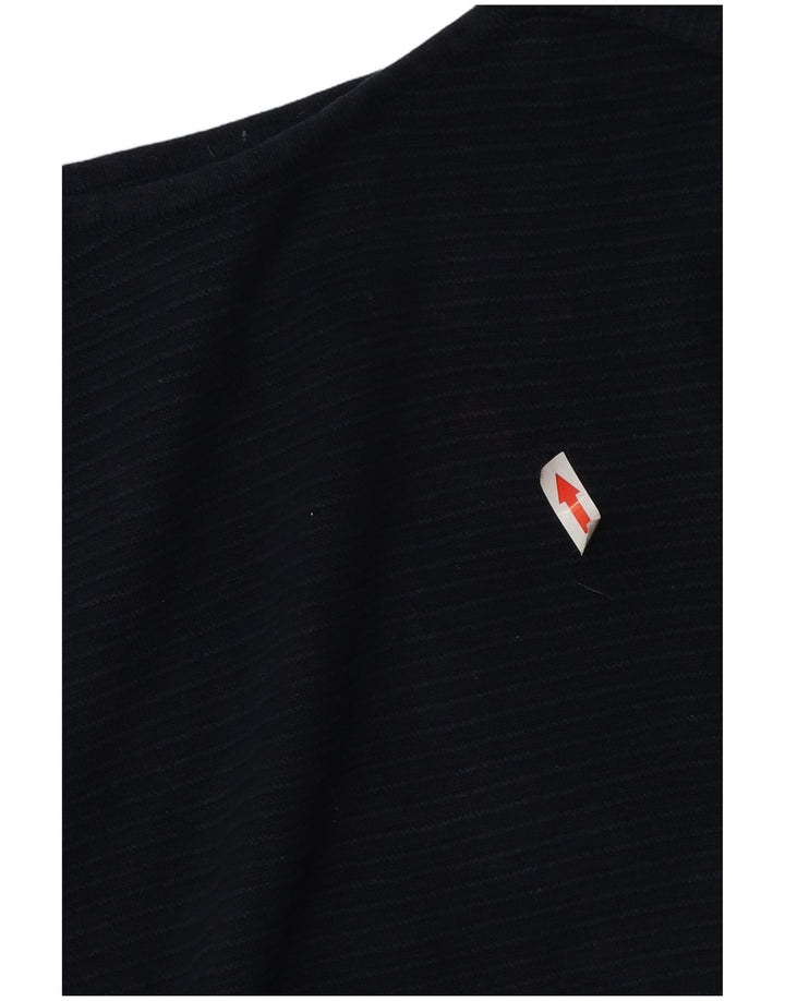 Jack & Jones Hombre Camiseta De Manga Larga De Algodón A Rayas Azul Marino Medio