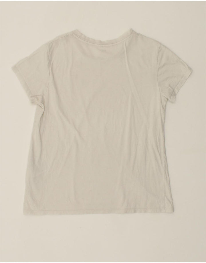 LEVI'S Womens T-Shirt Top UK 16 Large White Cotton Vintage Levi's and Second-Hand Levi's from Messina Hembry 