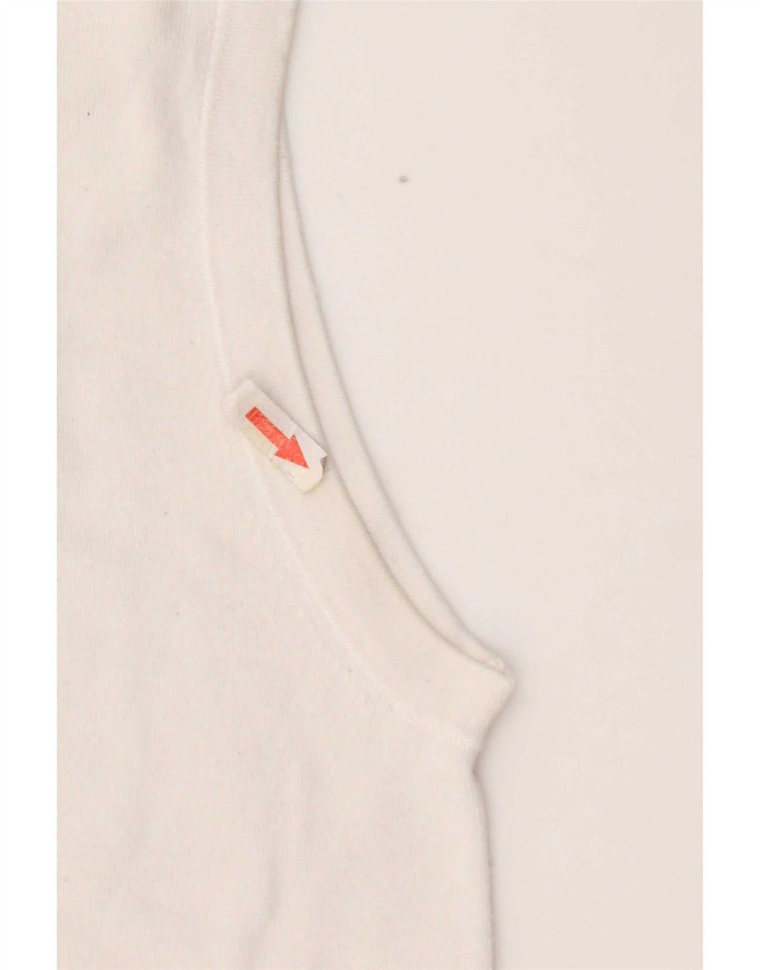 Zara Mujer Chaleco Top UK 12 Medium Blanco