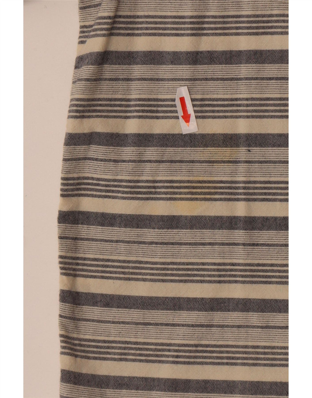 Camisa ajustada de hombre White Stuff de algodón a rayas beige 2XL