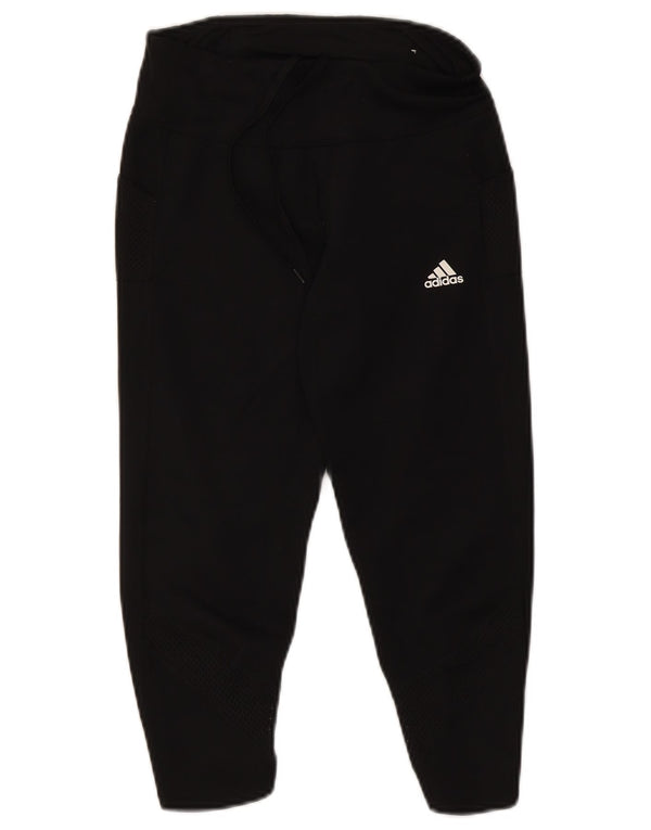 Adidas Mujer Aeroready Capri Leggings UK 8/10 Pequeño Negro Poliéster