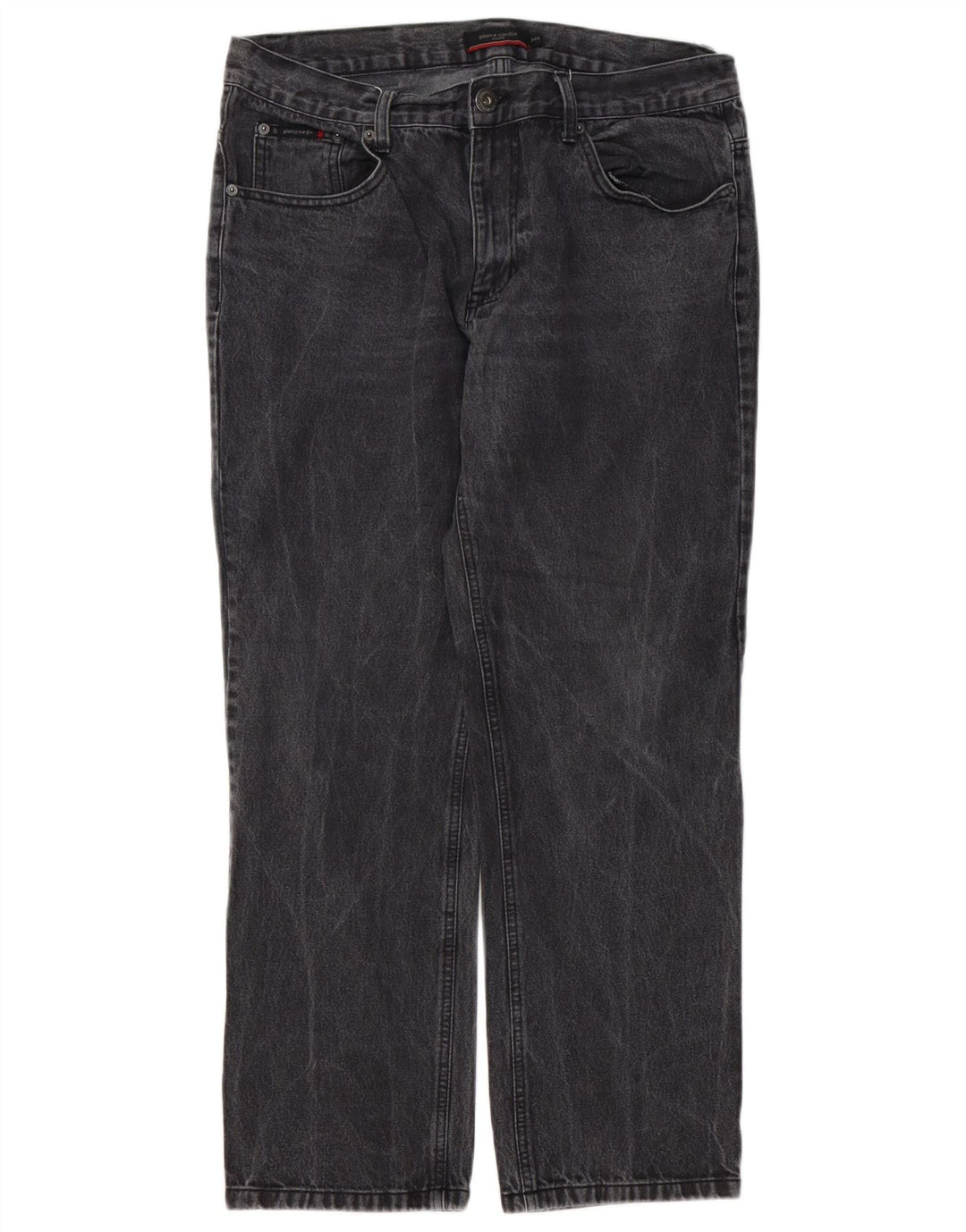 Pierre Cardin Vaqueros rectos para hombre W34 L28 Algodón gris