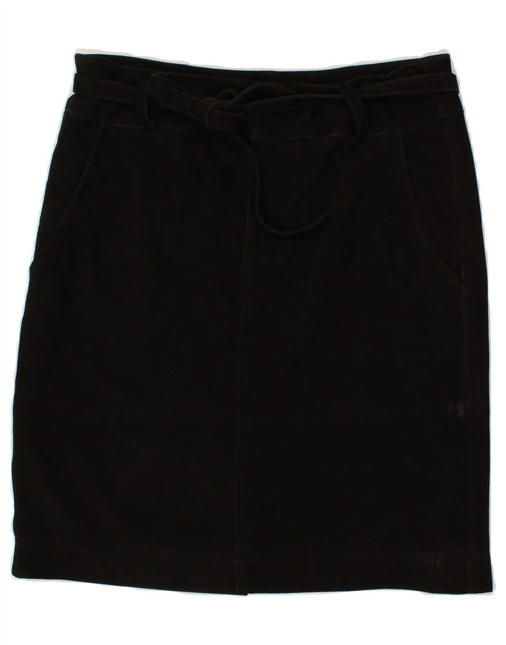 VINTAGE Womens Straight Skirt UK 12 Medium W30 Black Polyester Vintage Vintage and Second-Hand Vintage from Messina Hembry 