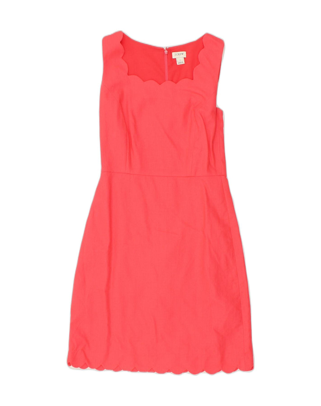 J. CREW Womens Sleeveless Basic Dress US 0 XS Pink Cotton | Vintage J. Crew | Thrift | Second-Hand J. Crew | Used Clothing | Messina Hembry 