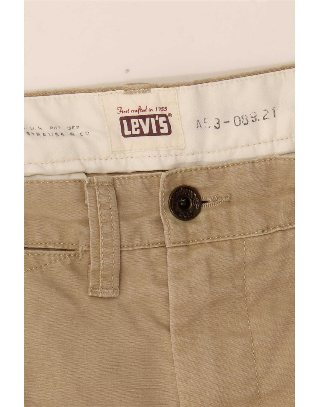 Pantalones Chino Slim para Hombre Levi's W37 L33 Beige