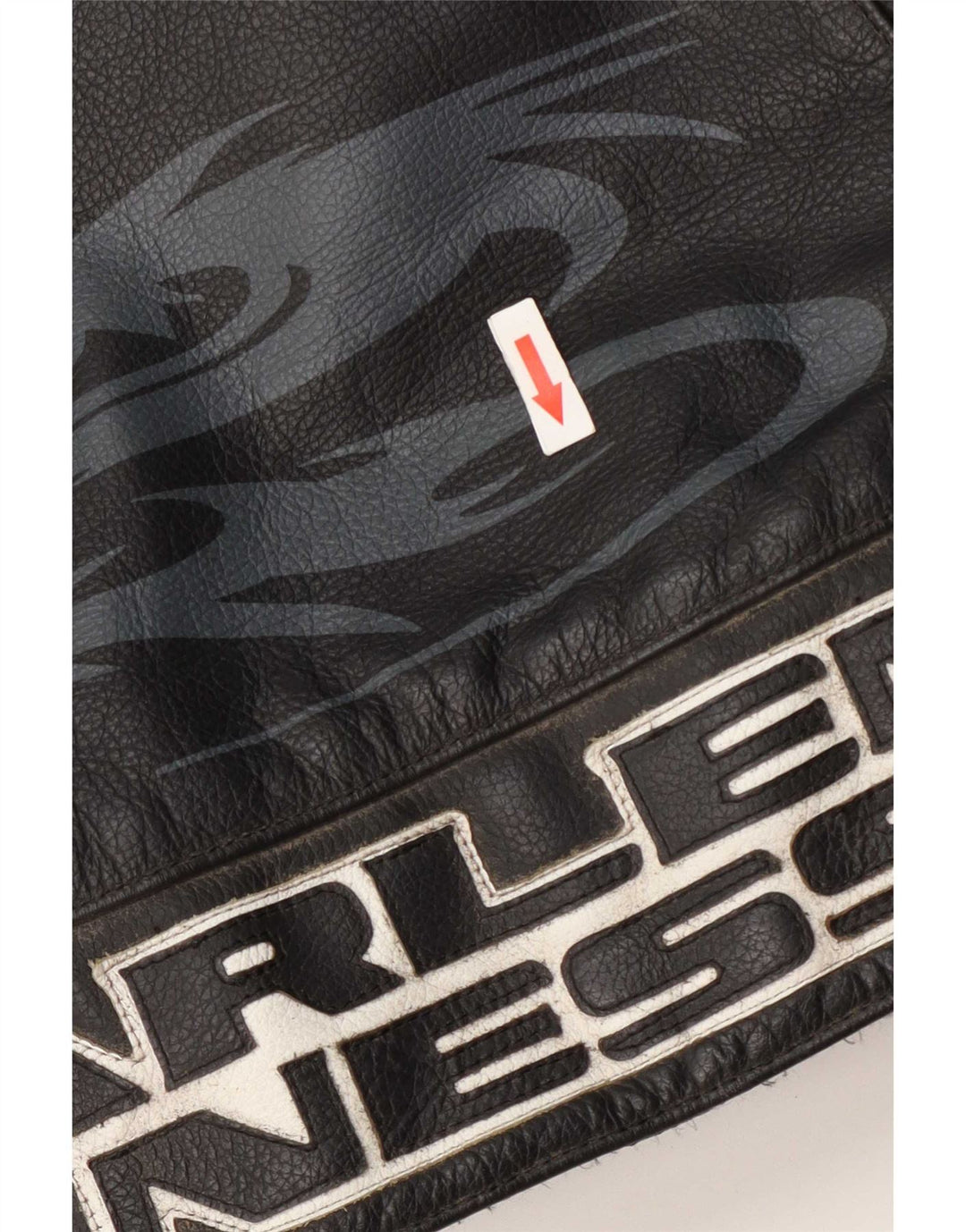 Arlen Ness Mujer Motorstyle Graphic Racer Chaqueta Talla 42 Grande Negro