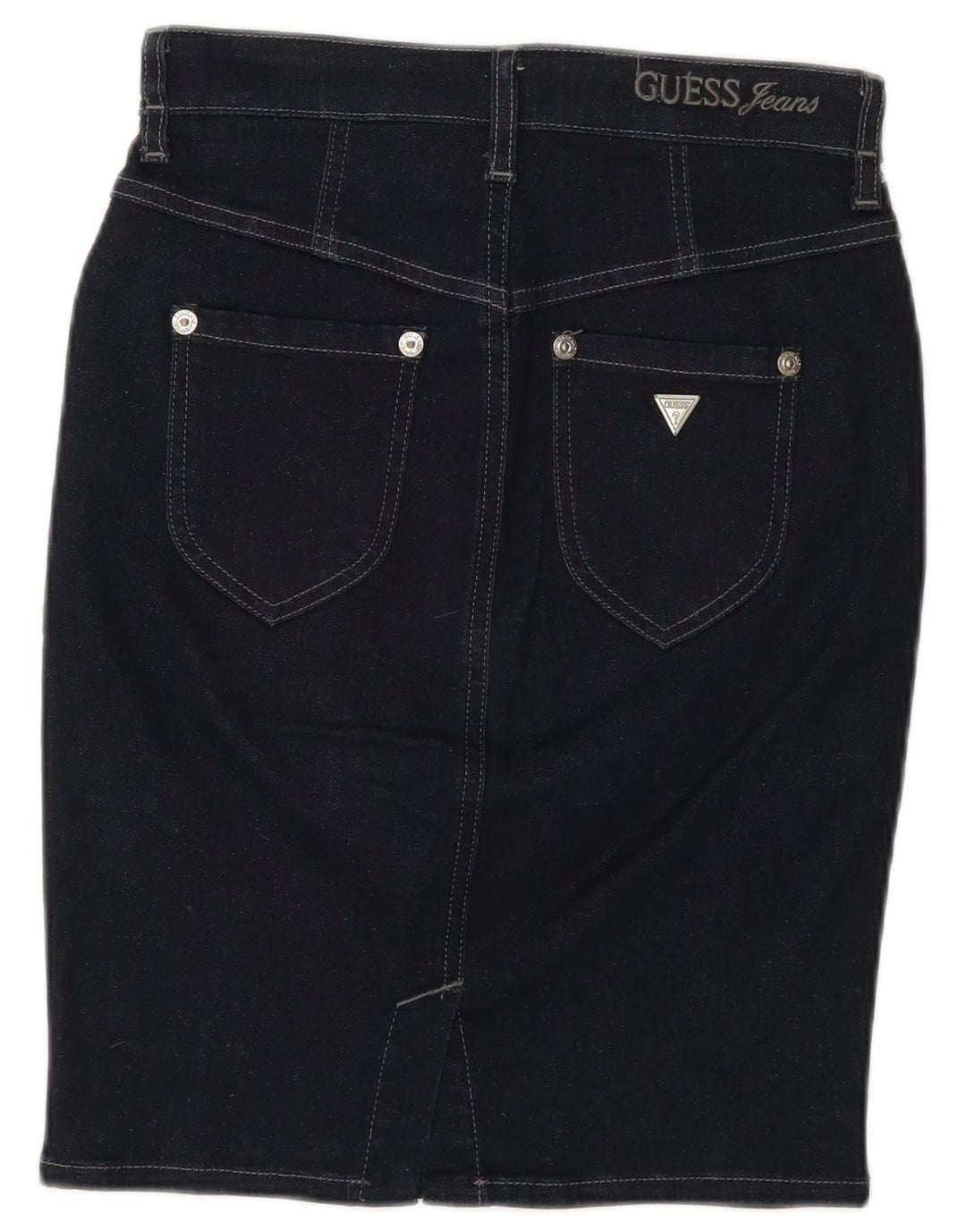 Falda Guess Mujer W28 Medium Azul Marino Algodón