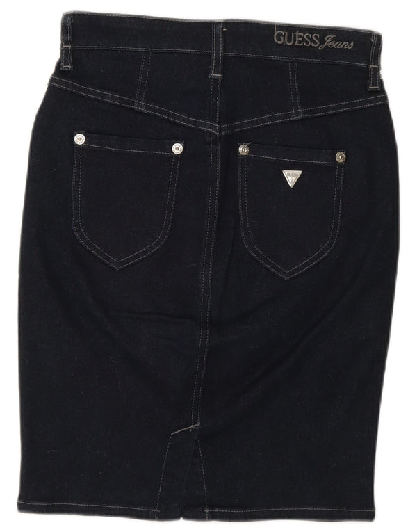 Falda Guess Mujer W28 Medium Azul Marino Algodón