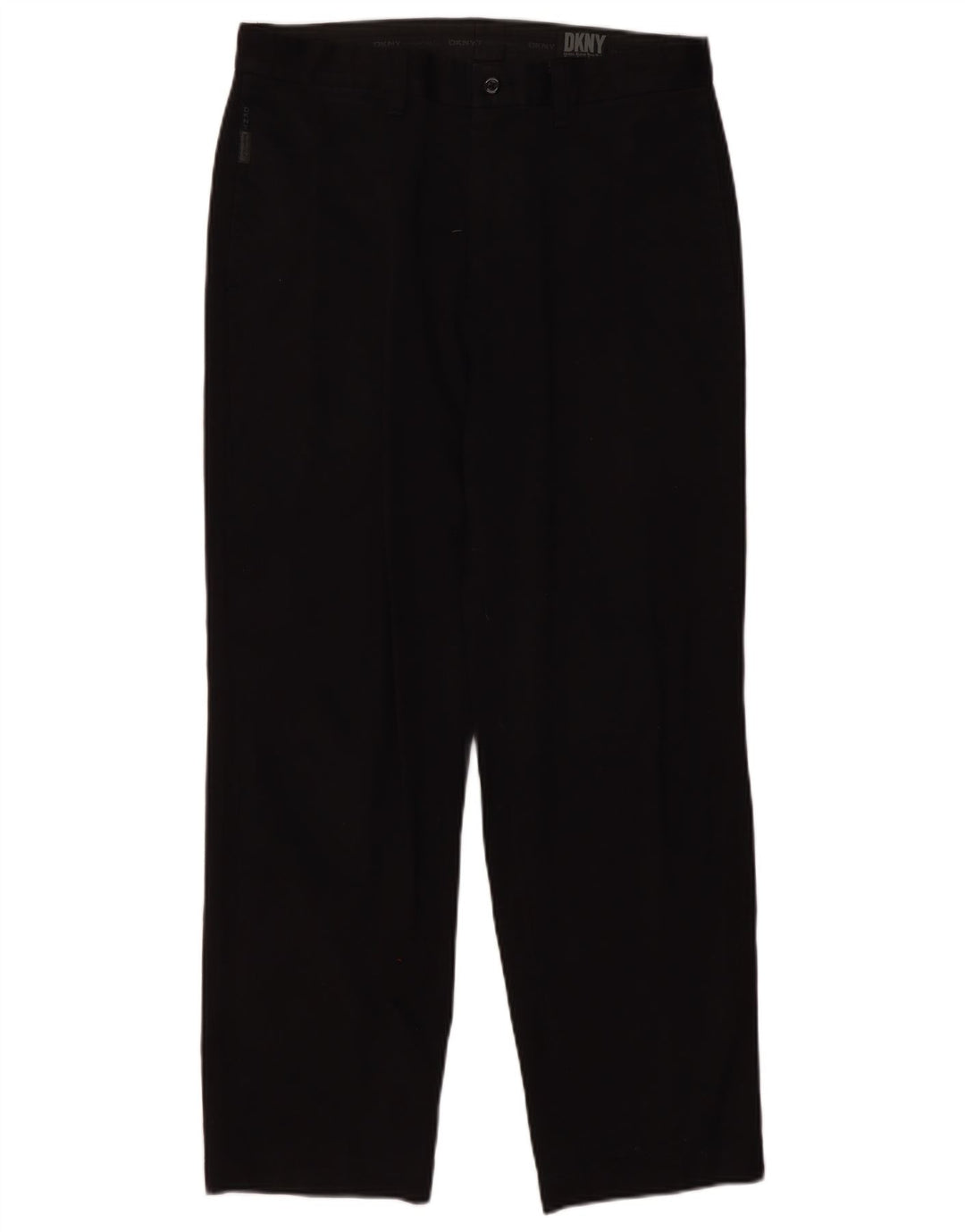 DKNY Pantalón chino recto para hombre W33 L28 Algodón negro