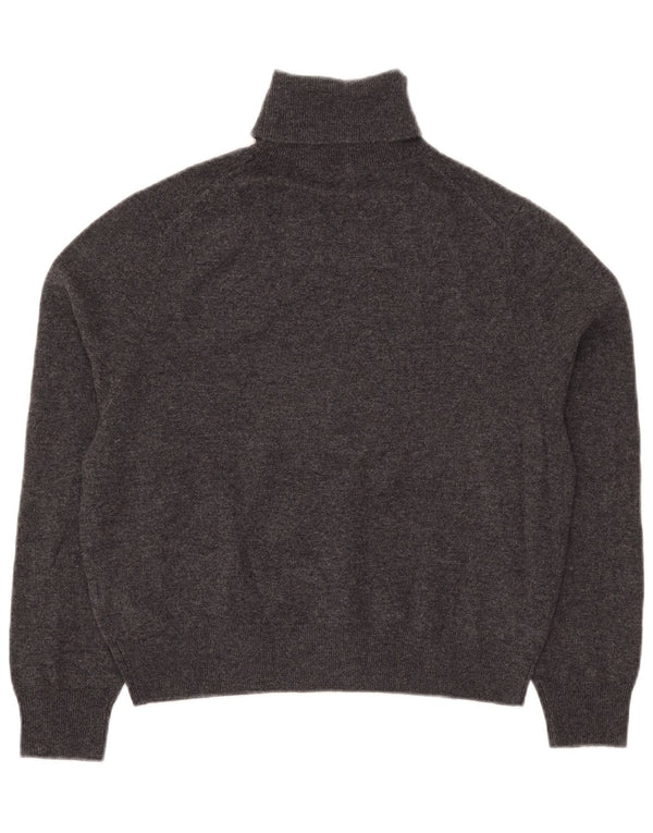 Massimo Dutti Jersey Corto con Cuello Redondo para Mujer UK 10 Small Gris