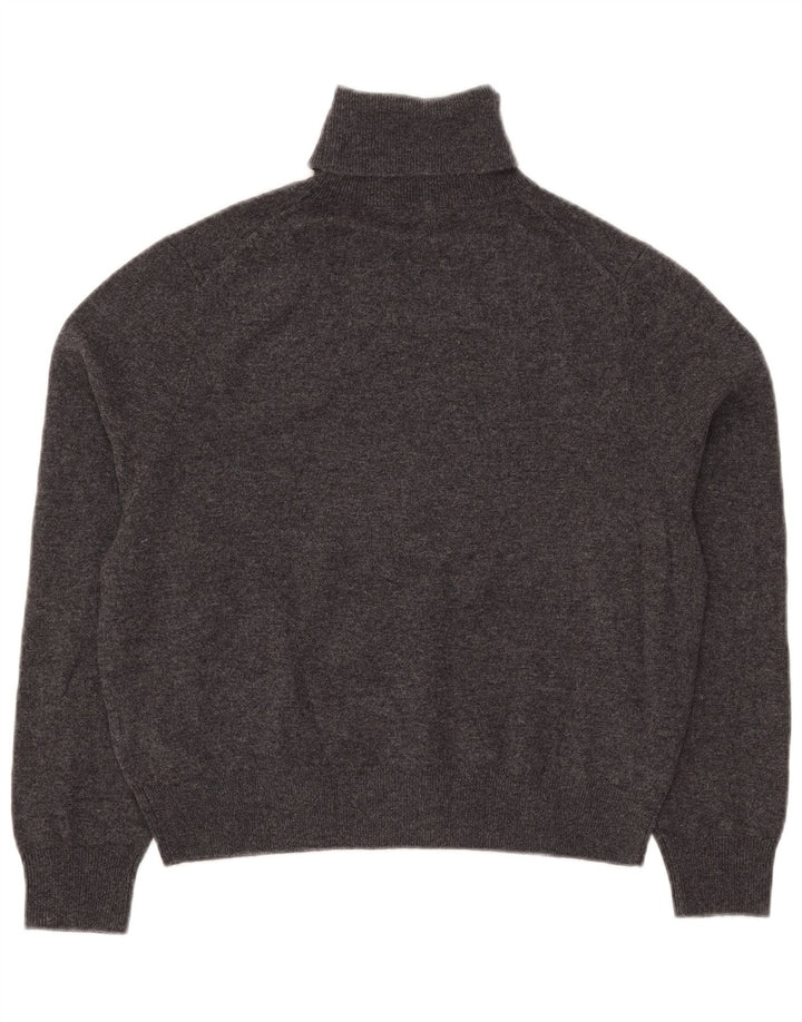 Massimo Dutti Jersey Corto con Cuello Redondo para Mujer UK 10 Small Gris