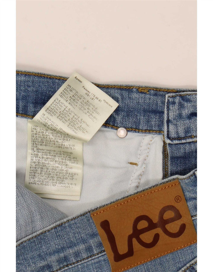 Vaqueros Lee Daren Zip Fly Slim para Hombre W32 L32 Algodón Azul