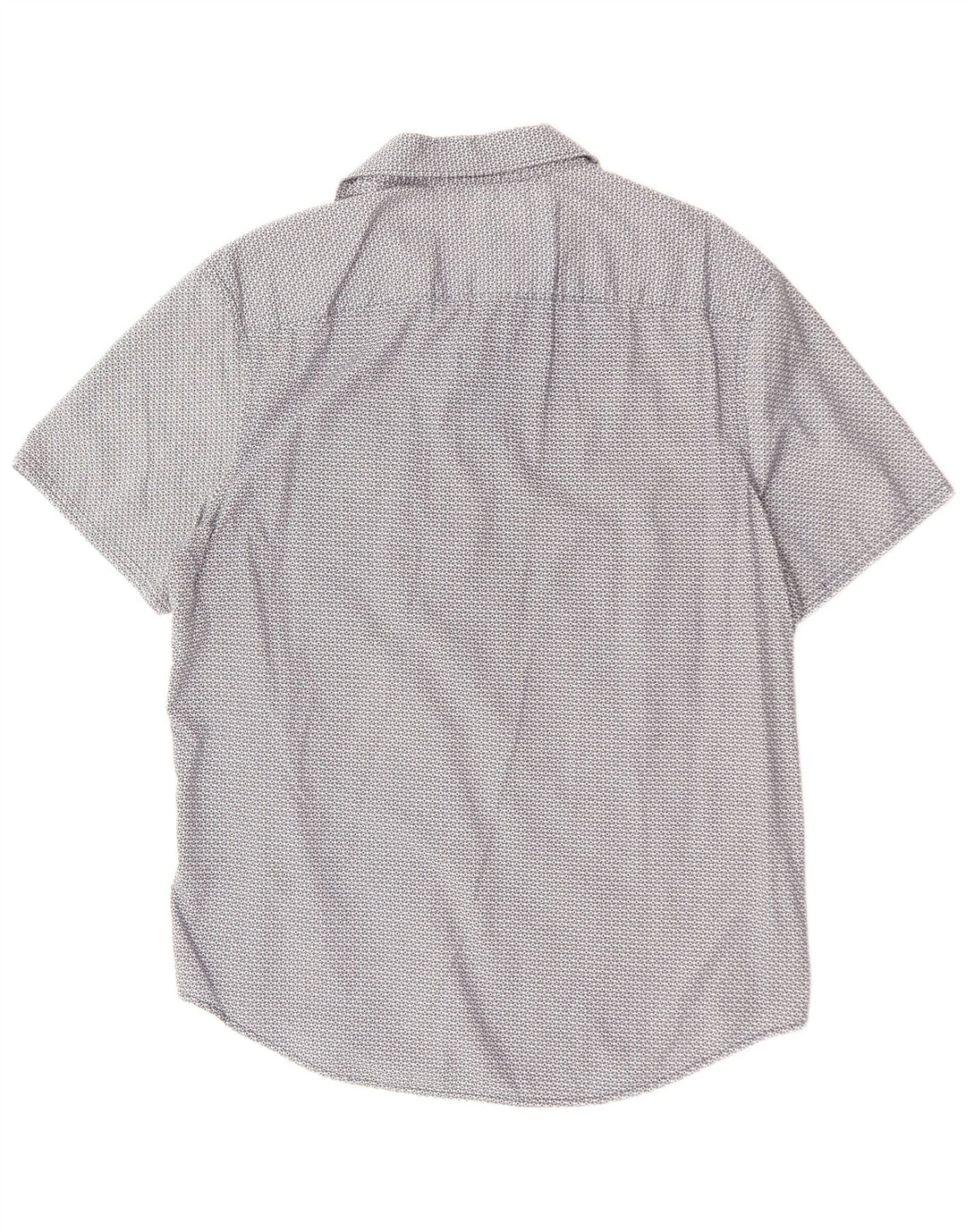 PENGUIN Camisa de manga corta Heritage Slim Fit para hombre, talla grande, azul geométrico