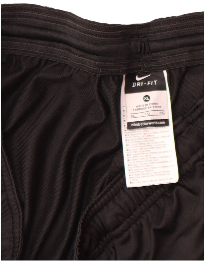 Nike Dri Fit - Pantalón de chándal para hombre, talla XL, poliéster negro