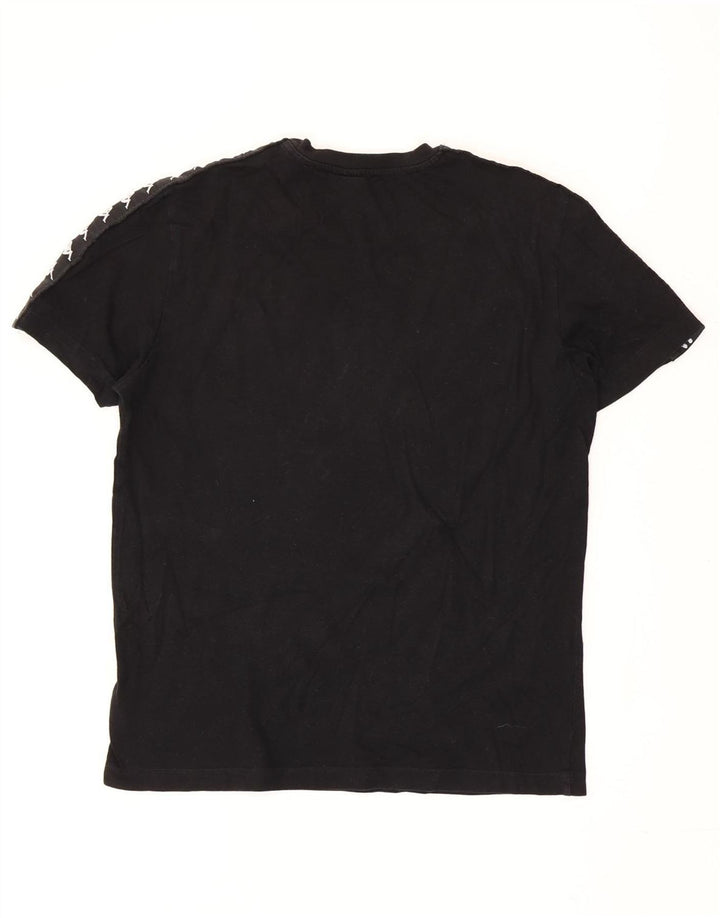 Kappa - Camiseta gráfica para hombre, talla mediana, color negro