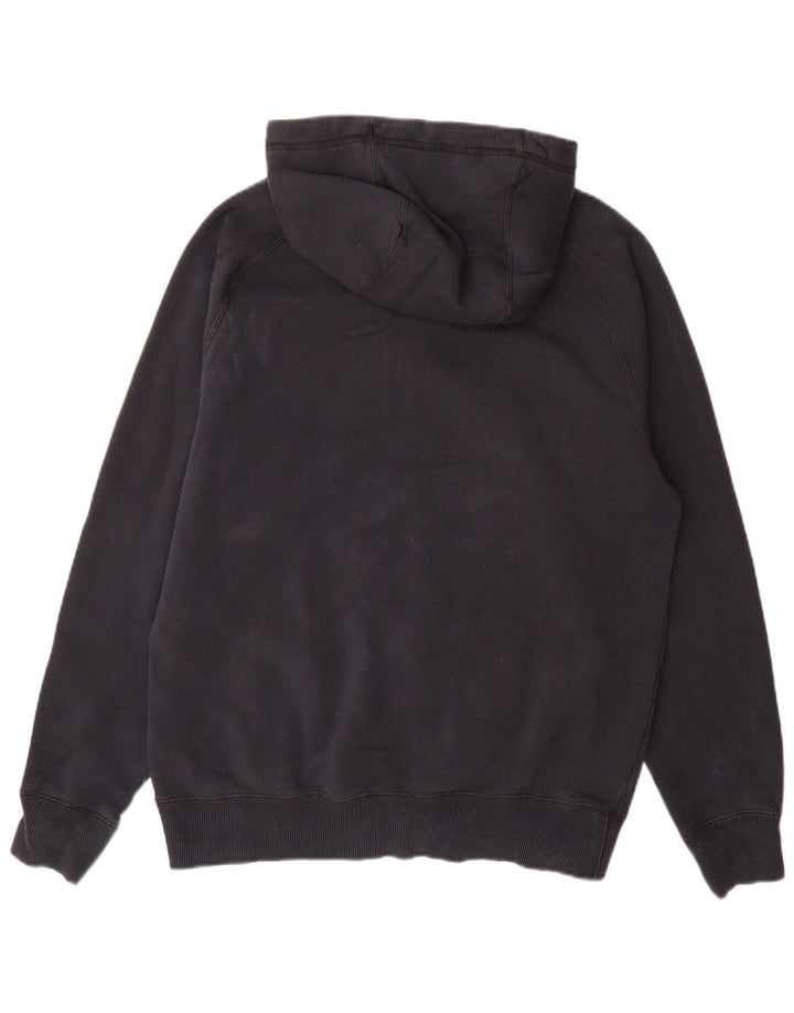 Jordan - Sudadera con capucha y cremallera para hombre, tamaño mediano, algodón negro
