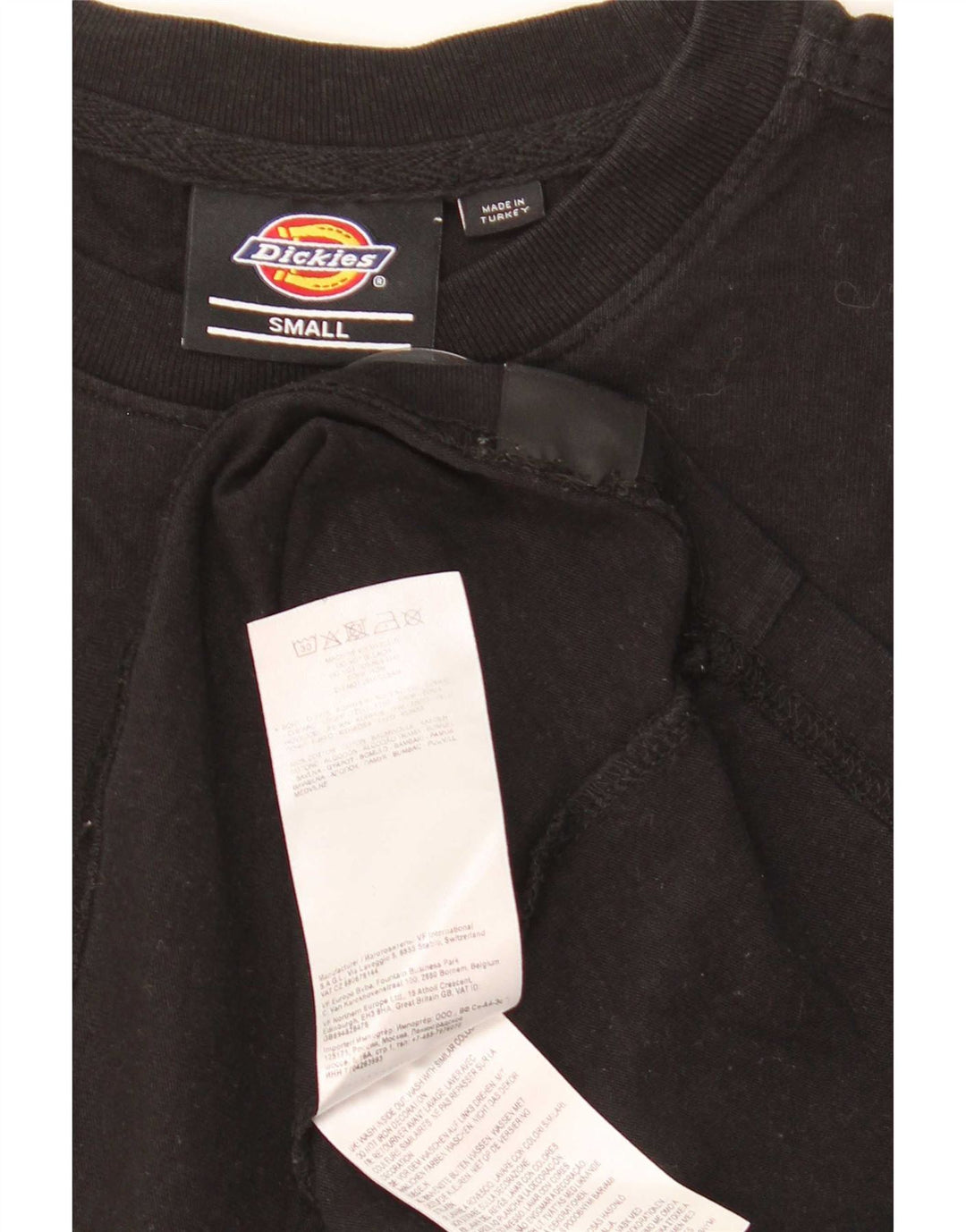 Dickies - Camiseta gráfica para hombre, talla pequeña, algodón negro