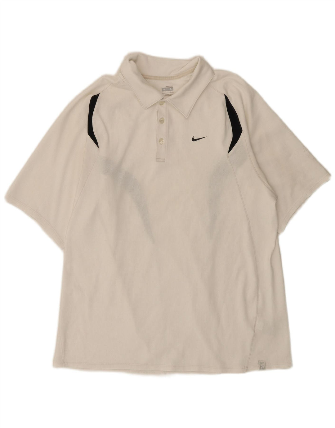 Polo Nike Hombre Grande Blanco Colorblock Poliéster