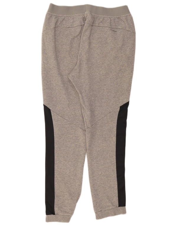 Adidas Mujer Chándal Pantalones Joggers UK 40 Grande Gris Colorblock