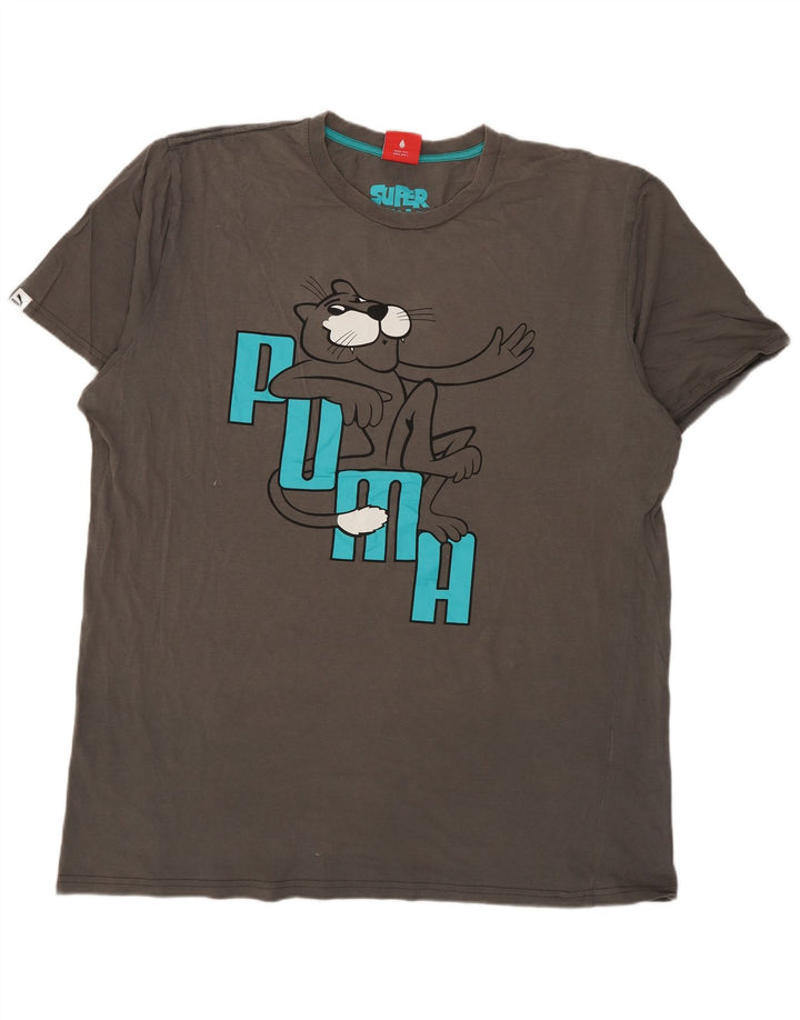 PUMA Camiseta gráfica para hombre Top XL Gris