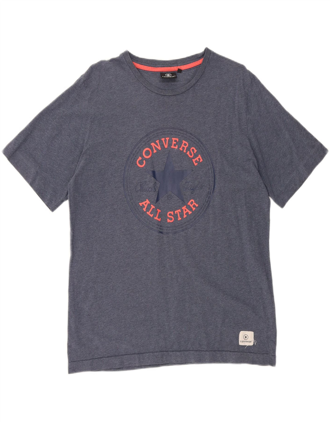 CONVERSE Mens Graphic T-Shirt Top Large Navy Blue Cotton Vintage Converse and Second-Hand Converse from Messina Hembry 
