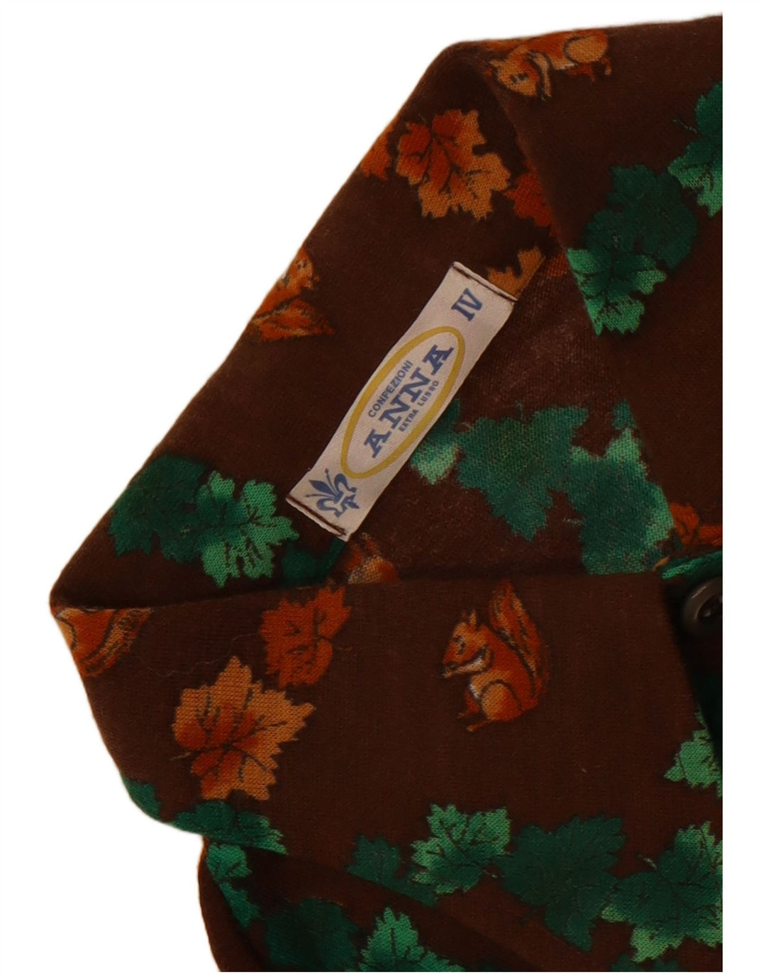 Anna Camisa para Mujer UK 42 Marrón Medio Floral
