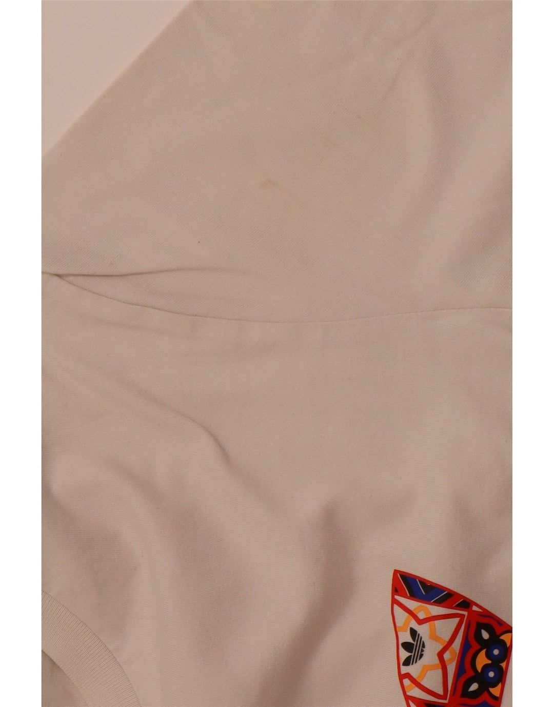 ADIDAS Camiseta gráfica para hombre Top mediano de algodón blanco roto